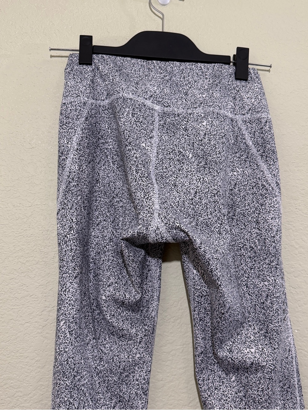adidas Gray Leggings with Pink and Orange Colorblock Hem - Picture 4 of 8